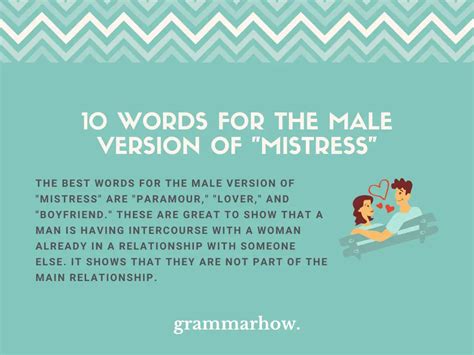 male version of mistress|“Mistress” And Other Words That Only Apply To Women.